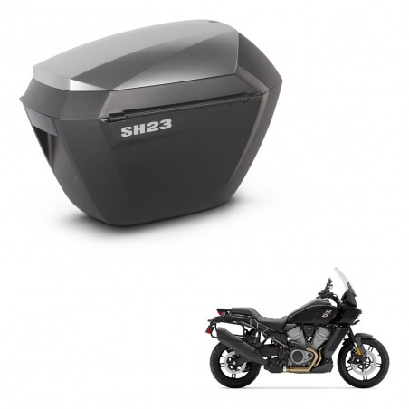 SHAD SH23 alu suitcases + 4P hardware KIT-435189