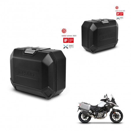 SHAD Side cases + 4p hardware TR36L TERRA BLACK EDITION (1U) KIT-435368