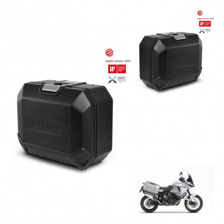 SHAD Side cases + 4p hardware TR36L TERRA BLACK EDITION (1U) KIT-435376