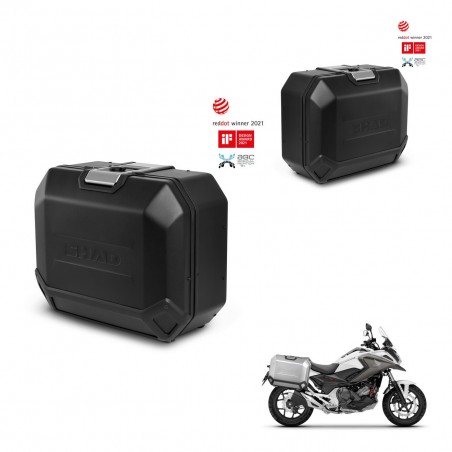 SHAD Side cases + 4p hardware TR36L TERRA BLACK EDITION (1U) KIT-435391