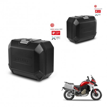 SHAD Side cases + 4p hardware TR36L TERRA BLACK EDITION (1U) KIT-435404