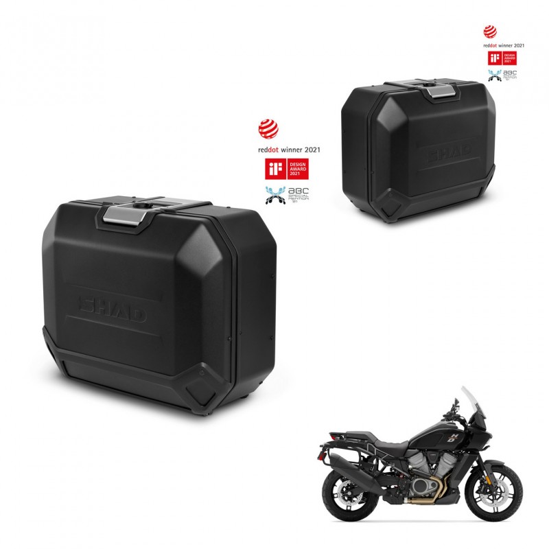 SHAD Maletas laterales + herraje 4p TR36L TERRA BLACK EDITION (1U) KIT-435412