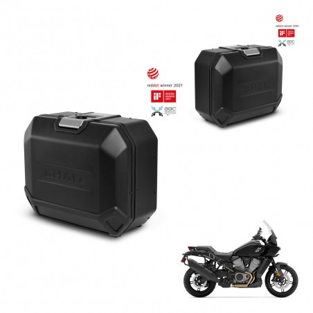 SHAD Side cases + 4p hardware TR36L TERRA BLACK EDITION (1U) KIT-435412