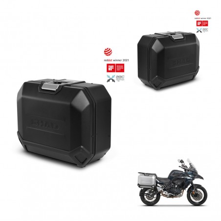SHAD Side cases + 4p hardware TR36L TERRA BLACK EDITION (1U) KIT-435414
