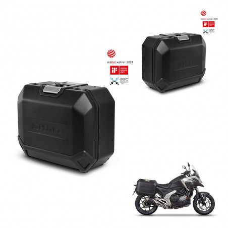 SHAD Side cases + 4p hardware TR36L TERRA BLACK EDITION (1U) KIT-435416