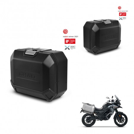 SHAD Maletas laterales + herraje 4p TR36L TERRA BLACK EDITION (1U) KIT-435422