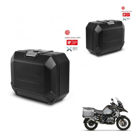 SHAD Side cases + 4p hardware TR36L TERRA BLACK EDITION (1U) KIT-435426