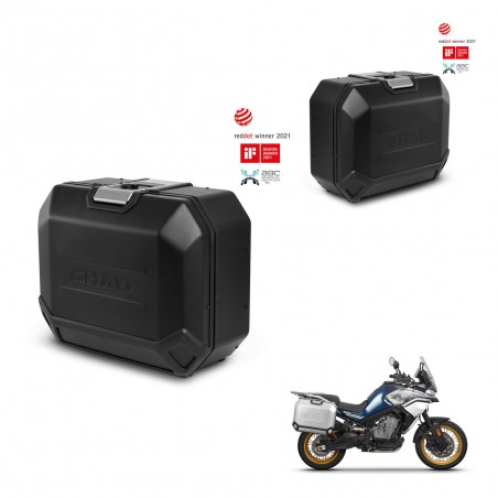 SHAD Side cases + 4p hardware TR36L TERRA BLACK EDITION (1U) KIT-435432