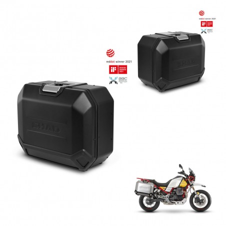 SHAD Maletas laterales + herraje 4p TR36L TERRA BLACK EDITION (1U) TR47R KIT-435435