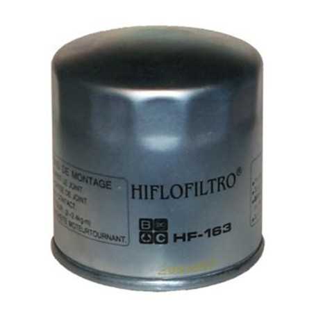 HIFLOFILTRO Filtro Aceite HF163 - Estándar, Cromo, 76mm de diámetro y 79mm altura 18744
