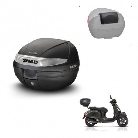 SHAD Baul SH29 + soporte montaje respaldo KIT-436004