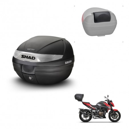 SHAD Trunk SH29 + mounting bracket backrest KIT-436112