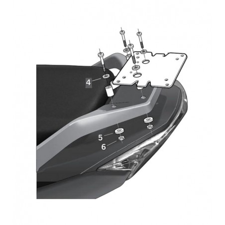 SHAD Fijación Top Master para montar maleta baul en moto D0S310ST