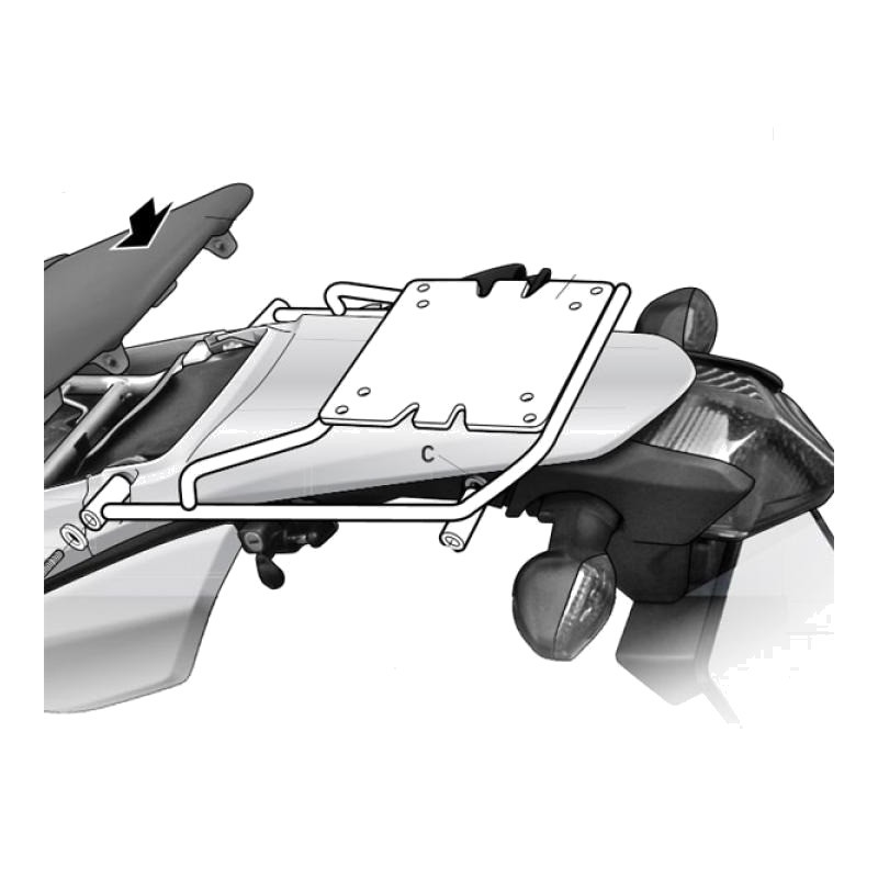 SHAD Fijación Top Master para anclajes y soportes de maletas moto H0CR22ST