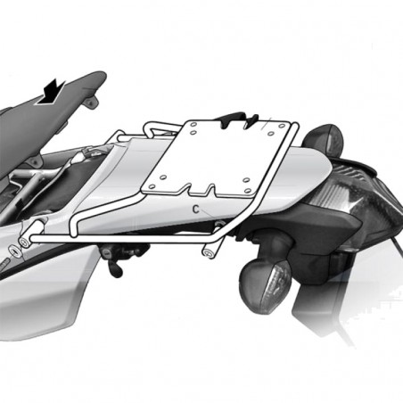 SHAD Fijación Top Master para anclajes y soportes de maletas moto H0CR22ST