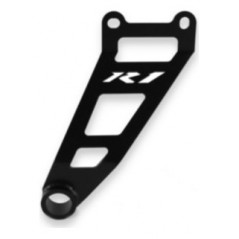 Replacement: exhaust brace with stainless steel passenger footrest
