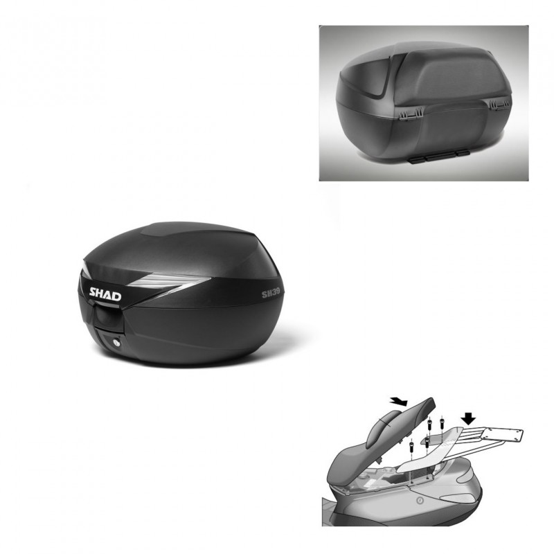 SHAD Trunk SH39 + mounting bracket backrest KIT-436995