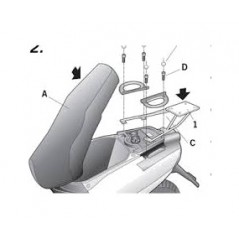 SHAD Fijación Top Master para anclajes de maletas en motos Y0N10T