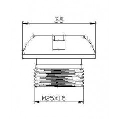Hi-tech oil sump aluminum plug