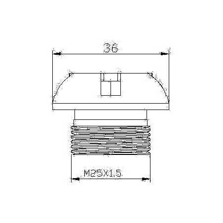 Hi-tech oil sump aluminum plug