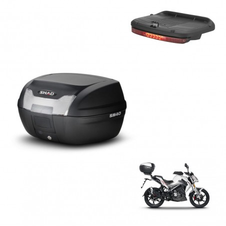 SHAD SH40 trunk + mounting bracket brake light KIT-437515