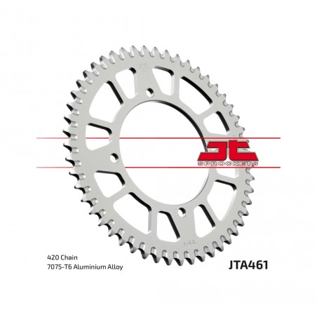 JT SPROCKETS Corona plato trasmision de aluminio 52 461 4090021152