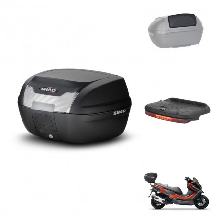 SHAD Baul SH40 + soporte montaje accesorios KIT-437705