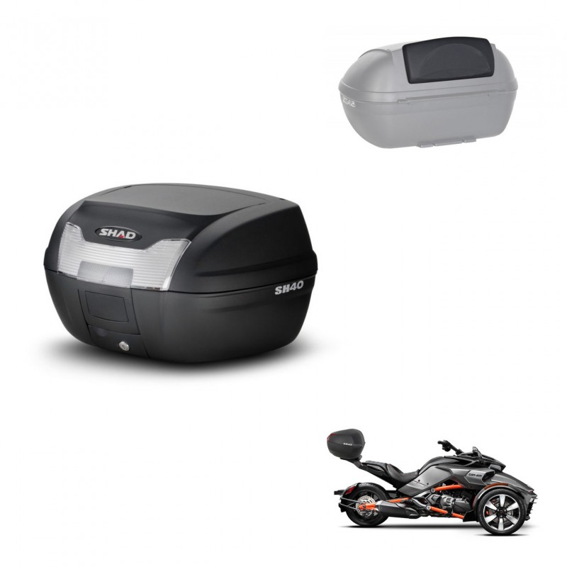 SHAD Baul SH40 + soporte montaje respaldo KIT-437760