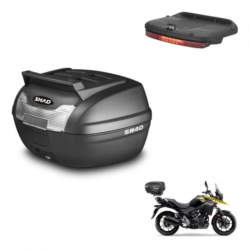 SHAD Baul SH40 parrilla superior + soporte montaje luz de freno KIT-437887