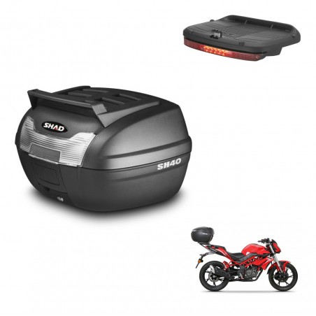 SHAD Baul SH40 parrilla superior + soporte montaje luz de freno KIT-437891