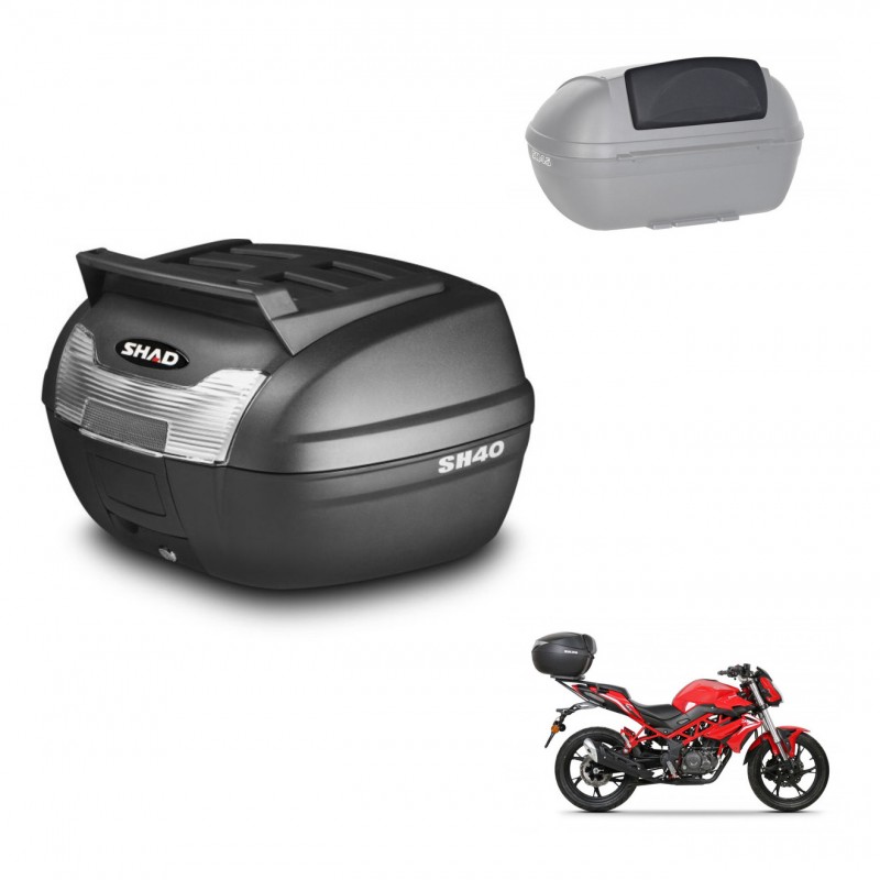 SHAD Trunk SH40 upper grill + mounting bracket backrest KIT-437892