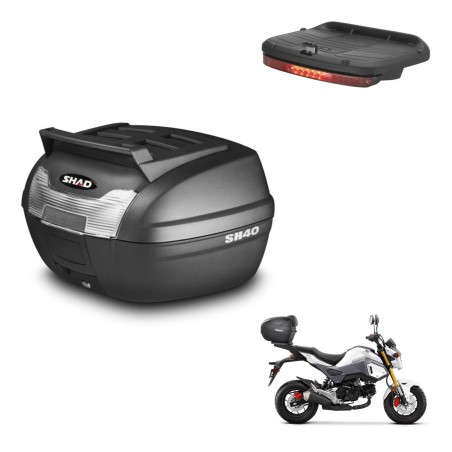 SHAD Baul SH40 parrilla superior + soporte montaje luz de freno KIT-437895