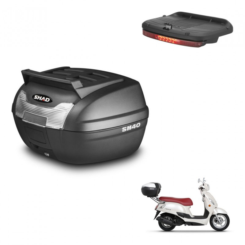 SHAD Baul SH40 parrilla superior + soporte montaje luz de freno KIT-437899