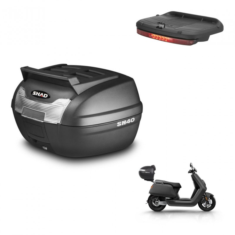 SHAD Baul SH40 parrilla superior + soporte montaje luz de freno KIT-437907