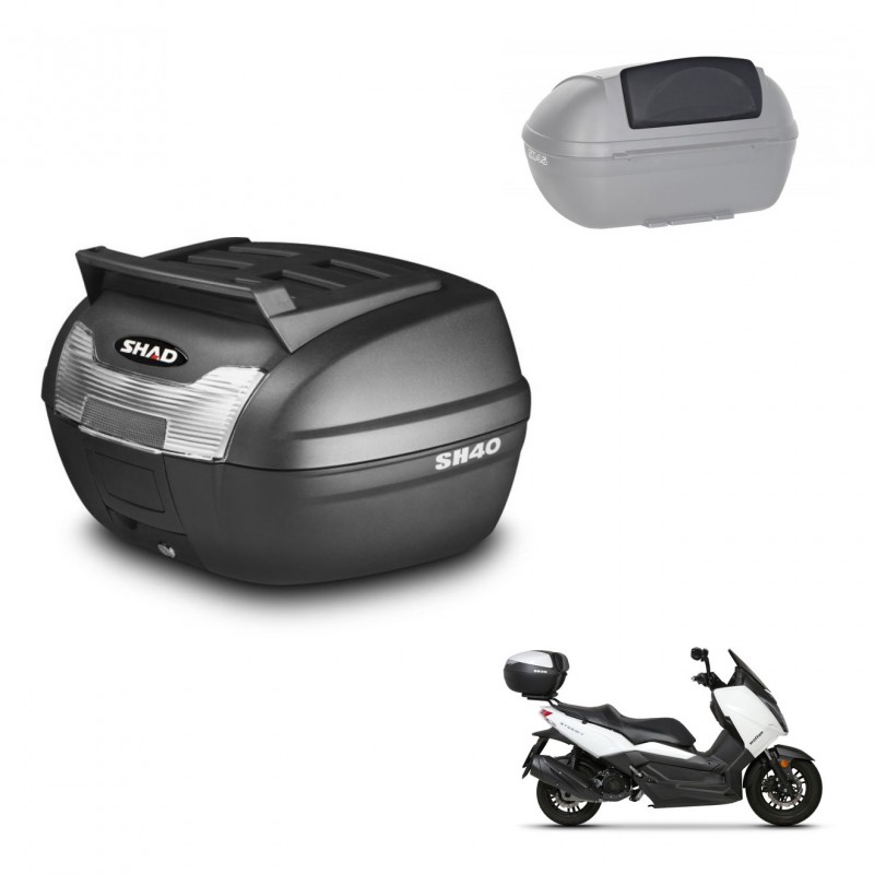 SHAD Trunk SH40 upper grill + mounting bracket backrest KIT-437912