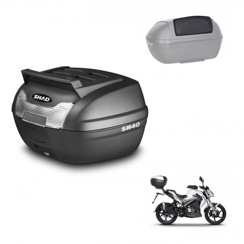 SHAD Trunk SH40 upper grill + mounting bracket backrest KIT-437920