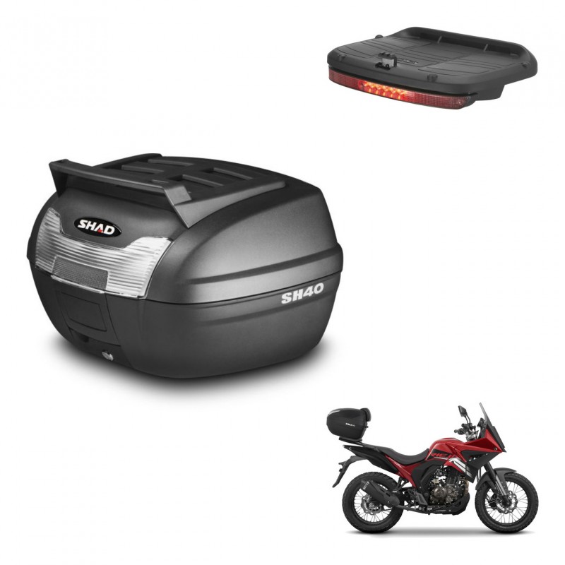 SHAD Baul SH40 parrilla superior + soporte montaje luz de freno KIT-438031