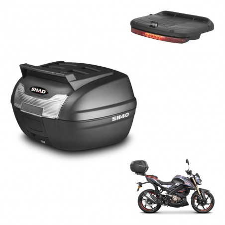 SHAD Trunk SH40 upper grill + mounting bracket brake light KIT-438039