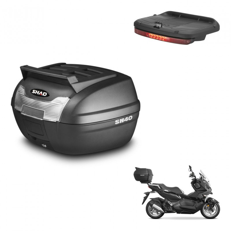 SHAD Baul SH40 parrilla superior + soporte montaje luz de freno KIT-438043