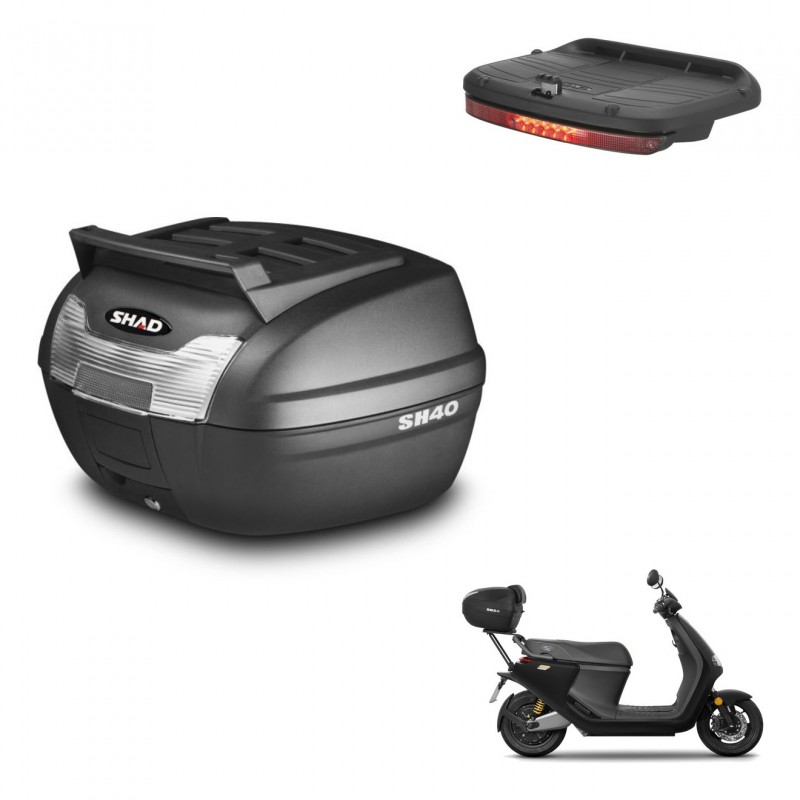 SHAD Baul SH40 parrilla superior + soporte montaje luz de freno KIT-438055