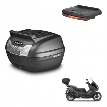 SHAD Baul SH40 parrilla superior + soporte montaje luz de freno KIT-438079