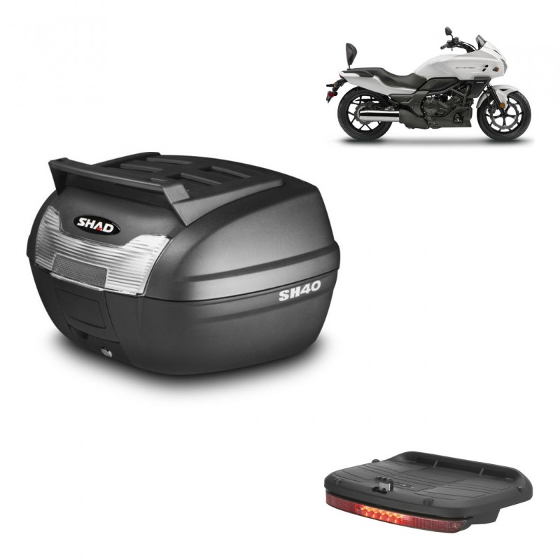 SHAD Baul SH40 parrilla superior + soporte montaje luz de freno KIT-438087