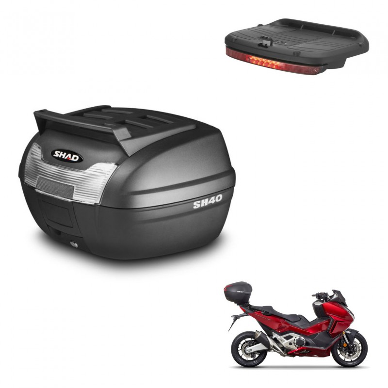 SHAD Baul SH40 parrilla superior + soporte montaje luz de freno KIT-438091