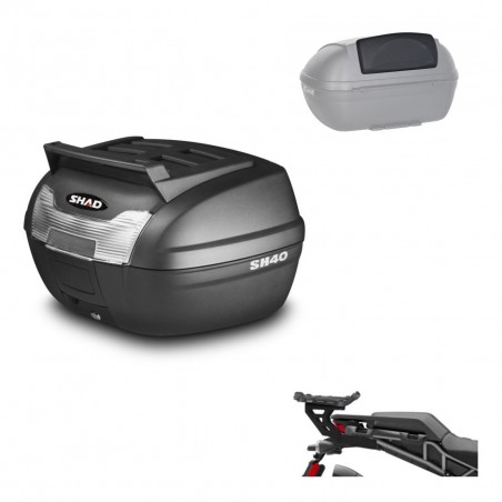 SHAD Trunk SH40 upper grill + mounting bracket backrest KIT-438096