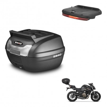SHAD Baul SH40 parrilla superior + soporte montaje luz de freno KIT-438171