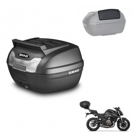 SHAD Trunk SH40 upper grill + mounting bracket backrest KIT-438172