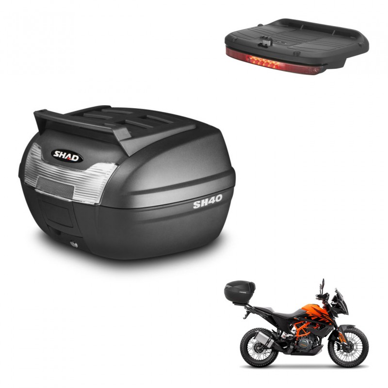 SHAD Baul SH40 parrilla superior + soporte montaje luz de freno KIT-438271