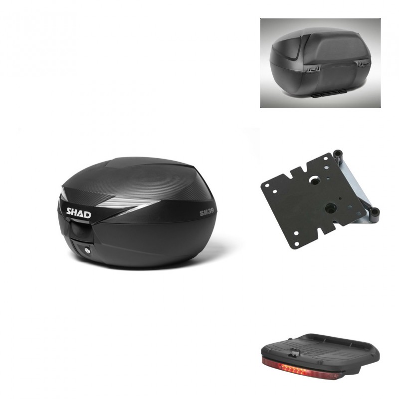 SHAD SH39 carbon trunk + mounting bracket accessories KIT-438301