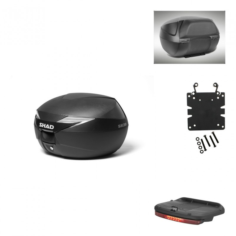 SHAD SH39 carbon trunk + mounting bracket accessories KIT-438307
