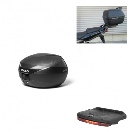 SHAD Baul SH39 carbon + soporte montaje luz de freno KIT-438312